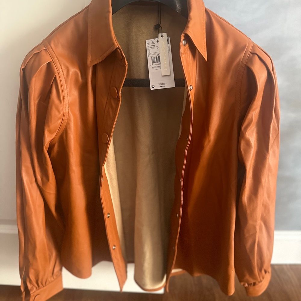 Mango Came Faux Leather Jacket - Picture 3 of 3